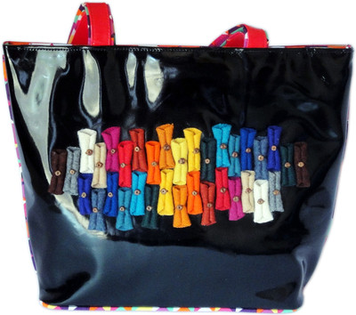 16% OFF on Brahma Design Felt Rolls Tote Black 16% OFF on Brahma Design Felt Rolls Tote Black