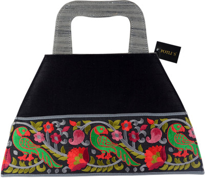 23% OFF on Potlis Designer Handle Purse Hand-held Bag Black-07 23% OFF on Potlis Designer Handle Purse Hand-held Bag Black-07