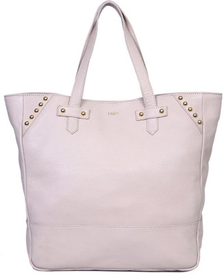 55% OFF on Taws It Along Leather Tote White