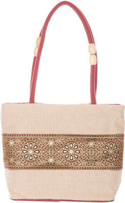Jute Cottage Centre Lace Juco Shoulder Bag Pink Jute Cottage Centre Lace Juco Shoulder Bag Pink