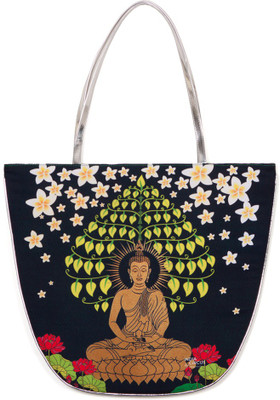 India Circus Niravana Tree Oval Tote Multicolor