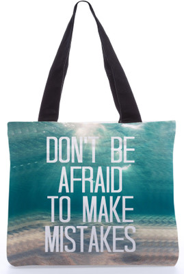 30% OFF on Snoogg Canvas Design Don?T Be Afraid of Mistakes Tote Multicolor 30% OFF on Snoogg Canvas Design Don?T Be Afraid of Mistakes Tote Multicolor