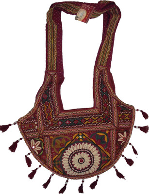 11% OFF on Kala Sanskruti Ethnic Shoulder Bag Red