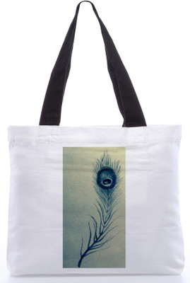 30% OFF on Snoogg Canvas Design Teenager Tote White