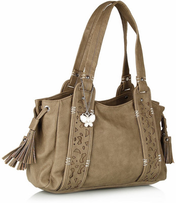 30% OFF on Butterflies Laser Cut Work Hand Bag Brown
