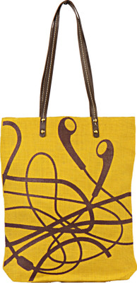 26% OFF on Greenobag Jute Earphones Tote Yellow 26% OFF on Greenobag Jute Earphones Tote Yellow