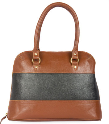 Calligraphy Luxery Hand-held Bag Tan, Black