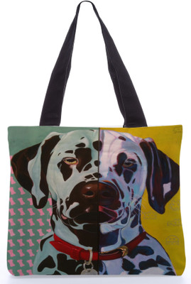 30% OFF on Snoogg Canvas Design Digital Dog Tote Multicolor