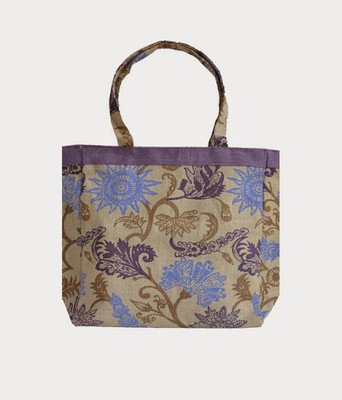 17% OFF on Jute Planet Flower Print With Lace Shoulder Bag Purple 17% OFF on Jute Planet Flower Print With Lace Shoulder Bag Purple