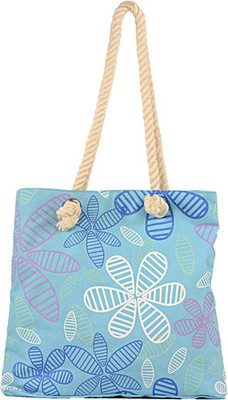 29% OFF on Greenobag Striped Petals Tote Blue-03