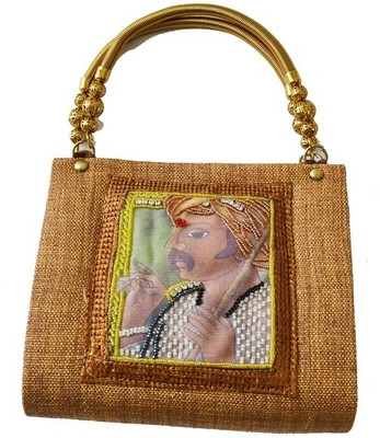 11% OFF on Fashion Jamun Jute metal handle Hand-held Bag Brown 11% OFF on Fashion Jamun Jute metal handle Hand-held Bag Brown