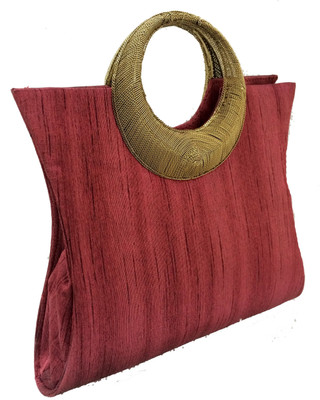 50% OFF on Craftstages Ethnic Hand-held Bag Maroon 50% OFF on Craftstages Ethnic Hand-held Bag Maroon