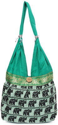 40% OFF on Kraftrush Fabric Shoulder Bag Green01