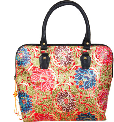 31% OFF on The House of Tara Tibetan Brocade 287 Hand-held Bag Multicolor