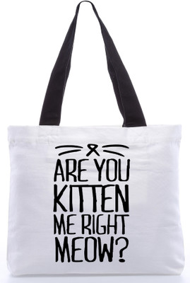 40% OFF on Snoogg Canvas Design Massage Shoulder Bag White