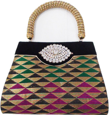 55% OFF on Fashion Jamun Brocade Metal Handle Hand-held Bag Beige 55% OFF on Fashion Jamun Brocade Metal Handle Hand-held Bag Beige