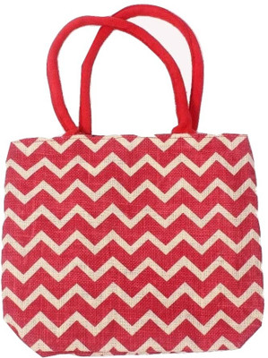 40% OFF on Glitz Fashion Zig Zag Jute Hand-held Bag Red 40% OFF on Glitz Fashion Zig Zag Jute Hand-held Bag Red