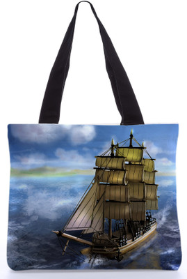 30% OFF on Snoogg Canvas Design Ship in Sea Tote Multicolor 30% OFF on Snoogg Canvas Design Ship in Sea Tote Multicolor