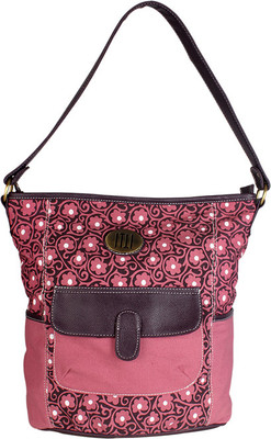 54% OFF on Ivory Tag Cyrille Printed Shoulder Bag Pink