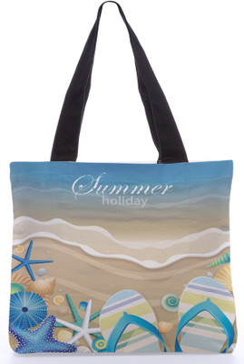 30% OFF on Snoogg Canvas Design Summer Holiday Tote Multicolor