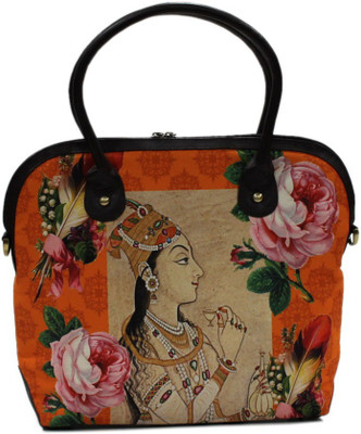 DesiPop Rosaraniorange Hand-held Bag Orange