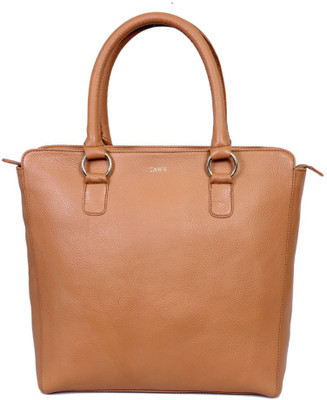 65% OFF on Taws Spendthrift Leather Hand-held Bag Tan