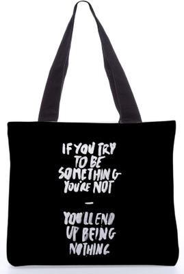 40% OFF on Snoogg Canvas Design Something You must be Shoulder Bag Black