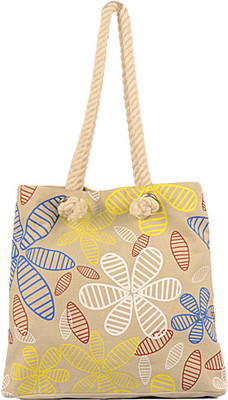 30% OFF on Greenobag Striped Petals Tote Warm Grey-02