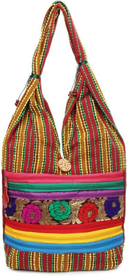 58% OFF on Kraftrush Fabric Shoulder Bag Multicolor11