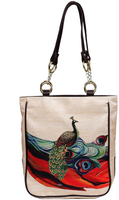 9% OFF on Vaz Jute- Nature's Shoulder Bag Multicolor-00