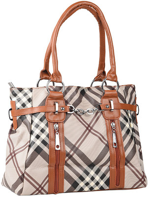 75% OFF on Buckleup Criss Cross Lines Hand-held Bag Tan