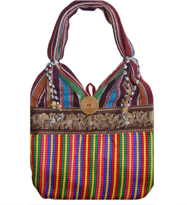 64% OFF on Haveli Arts Silk Shoulder Bag Multicolor