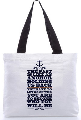 30% OFF on Snoogg Canvas Design Teenager Tote White