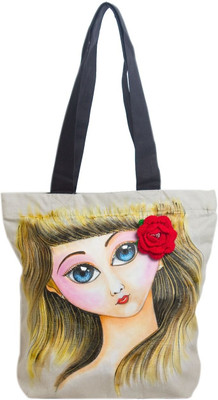 45% OFF on Pranil Designs Big Eyed Girl With Crochet Flower Tote Grey 45% OFF on Pranil Designs Big Eyed Girl With Crochet Flower Tote Grey