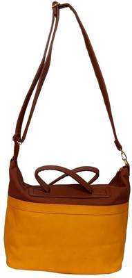 34% OFF on Craftstages Ocher Hand-held Bag Yellow