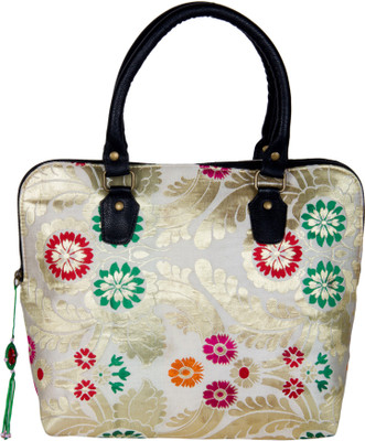 36% OFF on The House of Tara Tibetan Brocade 285 Hand-held Bag Multicolor