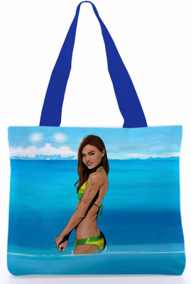 30% OFF on Snoogg Canvas Design Lady in Sea Tote Sea Blue 30% OFF on Snoogg Canvas Design Lady in Sea Tote Sea Blue