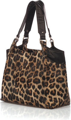Berrypeckers Animal Print Shopper Hand Bag Brown Berrypeckers Animal Print Shopper Hand Bag Brown