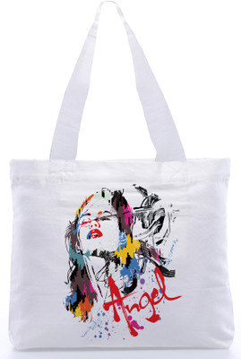 30% OFF on Snoogg Canvas Design Girl Face Sketch Tote White 30% OFF on Snoogg Canvas Design Girl Face Sketch Tote White