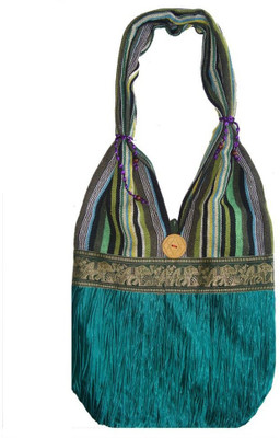 64% OFF on Haveli Arts Silk Shoulder Bag Green 64% OFF on Haveli Arts Silk Shoulder Bag Green