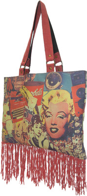 The House of Tara Printed Canvas 061 Tote Multi-color The House of Tara Printed Canvas 061 Tote Multi-color