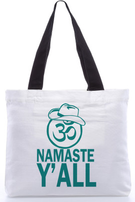 30% OFF on Snoogg Canvas Design Massages Tote White 30% OFF on Snoogg Canvas Design Massages Tote White