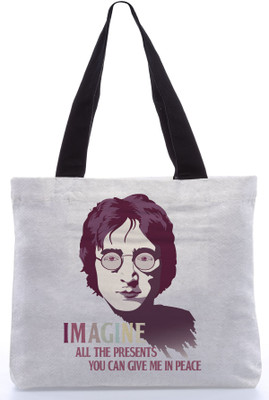 30% OFF on Snoogg Canvas Design Face Print Tote White 30% OFF on Snoogg Canvas Design Face Print Tote White