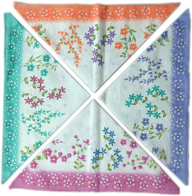 4% OFF on Blacksmith 100% Cotton Ladies Handkerchief Colorful Prints Handkerchief Pack of 4 4% OFF on Blacksmith 100% Cotton Ladies Handkerchief Colorful Prints Handkerchief Pack of 4