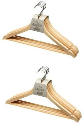 Toygully Wooden Pack of 12 Cloth Hangers Toygully Wooden Pack of 12 Cloth Hangers