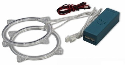 55% OFF on Easy4buy 087 Angel Eye CCFL Headlight With Bulb For Universal For Bike