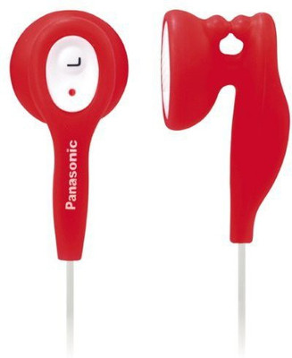 Panasonic RP-HV21 Wired Headphones (Red, In the Ear) 