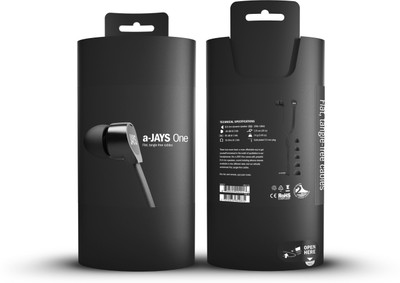 Jays a-Jays One Wired Headphones (Black, In the Ear) 