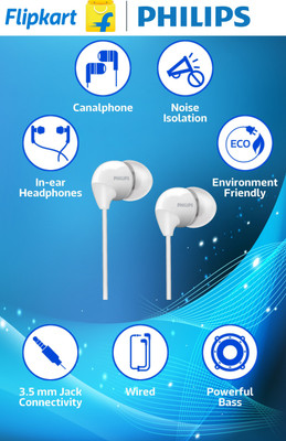 Philips SHE 3590WT/98 Headphone (White, In the Ear) 