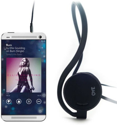 Portronics Oye POR 566 Sports Headphone Wired Headphones (Black, On the Ear) 